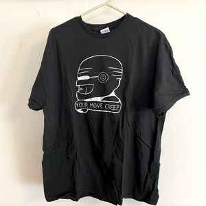 Men’s XL size robocop t shirt in black